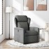 Sillón reclinable de tela gris