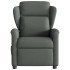 Sillón reclinable de tela gris