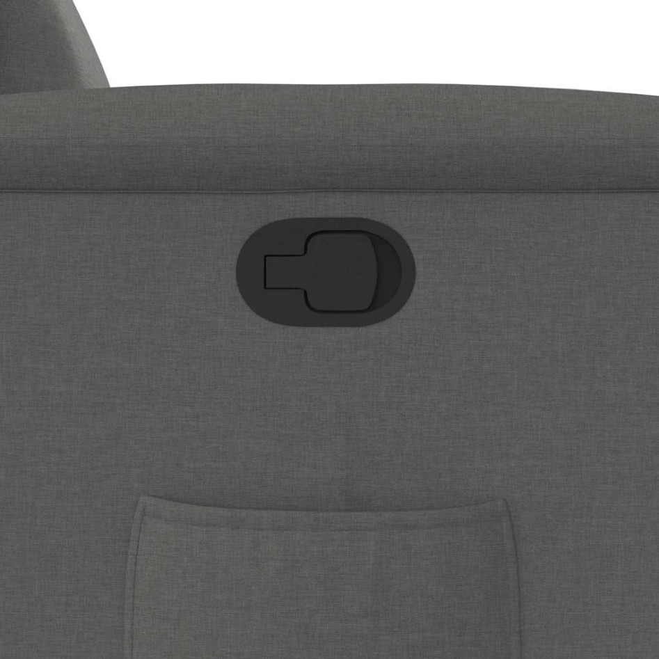 Sillón reclinable de tela gris