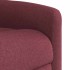 Sillón de masaje reclinable de tela color vino