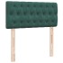Estructura de cama otomana con colchón terciopelo verde