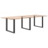 Patas mesa centro forma U 3 uds antracita 90x(72-73) cm