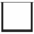 Patas para mesa centro forma U 3 uds acero negro 80x(72-73)
