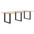 Patas para mesa centro forma U 3 uds acero negro 80x(72-73)
