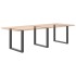 Patas mesa centro forma U 3 uds antracita 80x(72-73) cm