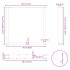 Patas mesa centro forma U 3 uds antracita 80x(72-73) cm