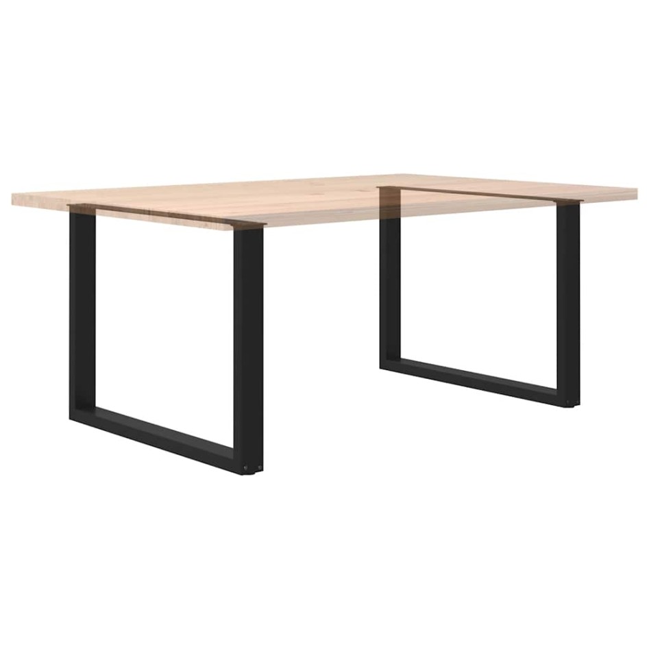 Patas para mesa comedor forma U 2uds acero negro