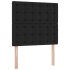 Estructura cama otomana colchón cuero sintético negro 90x200