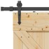 Puerta corredera con herrajes madera maciza de pino 80x210