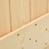 Puerta corredera con herrajes madera maciza de pino 80x210