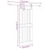 Puerta corredera con herrajes madera maciza de pino 90x210
