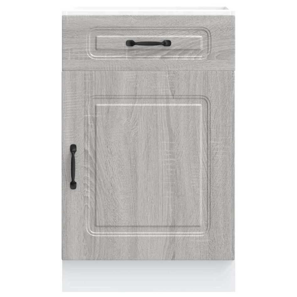 Mueble bajo de cocina Kalmar gris sonoma madera de