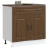 Mueble bajo de cocina Kalmar madera ingeniería de roble