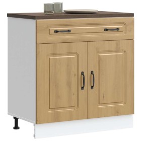 Mueble bajo de cocina Kalmar roble artesanal madera