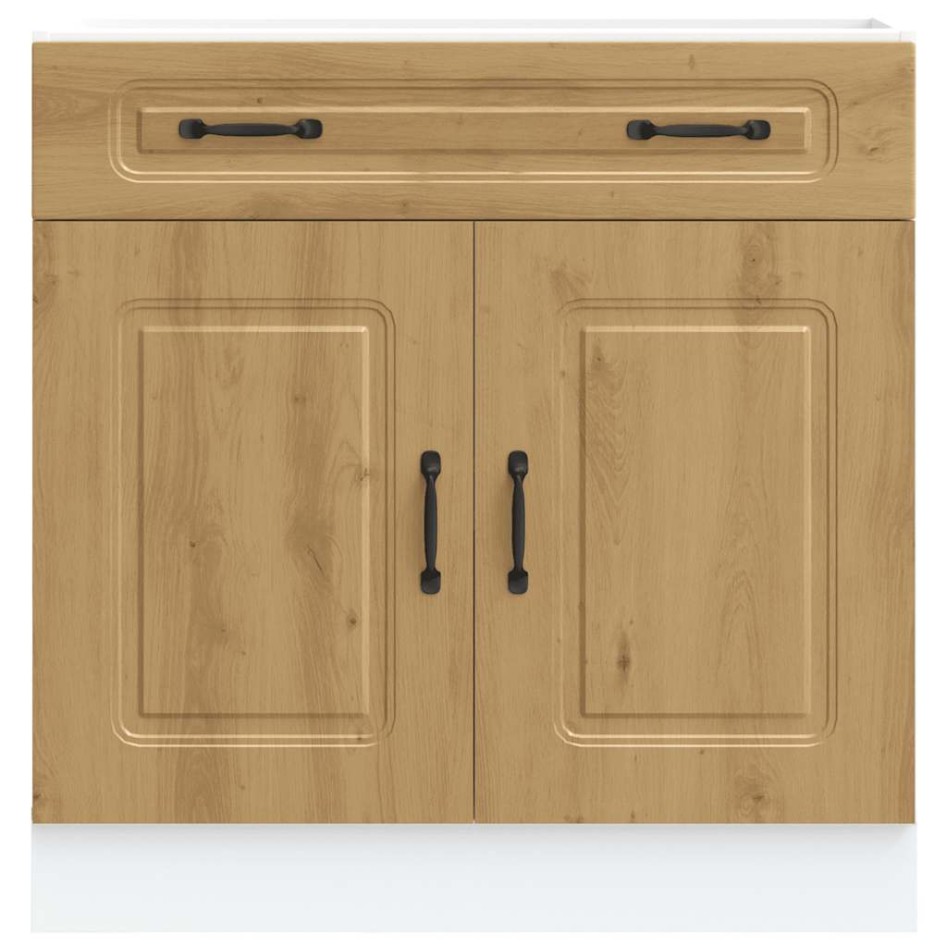 Mueble bajo de cocina Kalmar roble artesanal madera