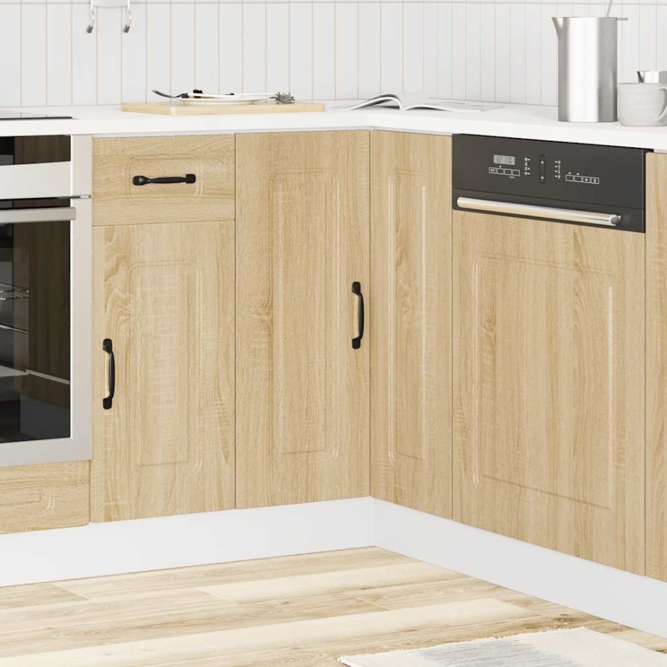 Mueble de cocina esquina Kalmar madera ingeniería roble