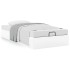 Estructura de cama otomana sin colchón blanco 90x200