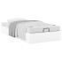 Estructura de cama otomana sin colchón blanco 90x200
