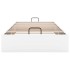 Estructura de cama otomana sin colchón blanco 90x200