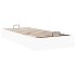 Estructura de cama otomana sin colchón blanco 90x200