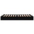 Estructura de cama otomana sin colchón negro 120x200