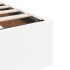 Estructura de cama otomana sin colchón blanco