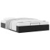 Estructura de cama otomana sin colchón negro 140x200