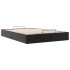 Estructura de cama otomana sin colchón negro 140x200