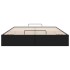 Estructura de cama otomana sin colchón negro 140x200