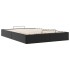 Estructura de cama otomana sin colchón negro 140x200