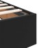 Estructura de cama otomana sin colchón negro 140x200