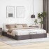 Estructura de cama otomana sin colchón gris 160x200