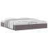 Estructura de cama otomana sin colchón gris 160x200