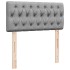 Cama otomana con colchón gris claro 90x200 cm