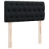 Estructura cama otomana colchón terciopelo negro 90x200