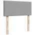 Cama otomana con colchón gris claro 100x200 cm