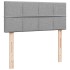 Cama otomana con colchón gris claro 120x200 cm