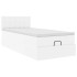 Estructura cama otomana colchón blanco puro