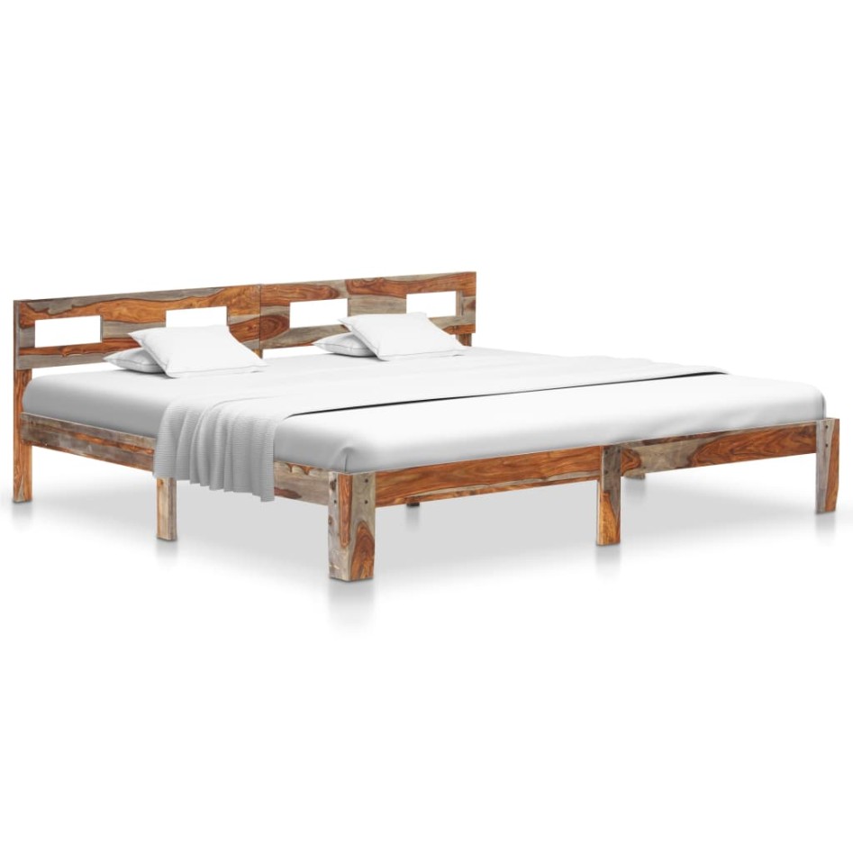 Estructura de cama de madera maciza de sheesham 200x200