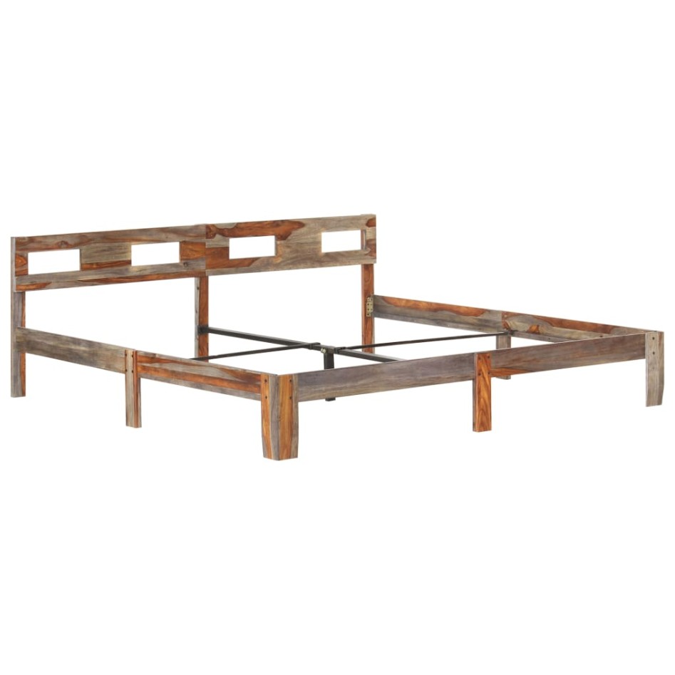 Estructura de cama de madera maciza de sheesham 200x200