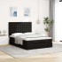 Estructura cama otomana colchón tela negro