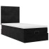 Estructura cama otomana colchones terciopelo negra 90x190