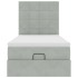 Estructura cama otomana colchones gris claro