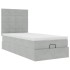 Estructura cama otomana colchones gris claro