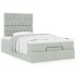 Estructura cama otomana colchones gris claro