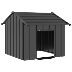 Caseta para perros con techo acero galvanizado 85x107x81