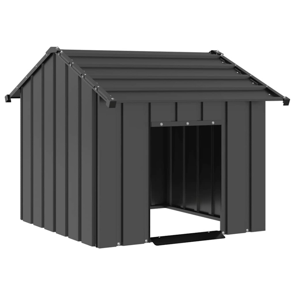 Caseta para perros con techo acero galvanizado 85x107x81