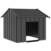 Caseta para perros con techo acero galvanizado 85x107x81 cm