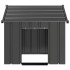 Caseta para perros con techo acero galvanizado 85x107x81