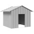Caseta para perros con techo acero galvanizado 131x101x102